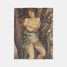 Torrnadan (Trädnymf) (av Evelyn De Morgan) Fleecefilt