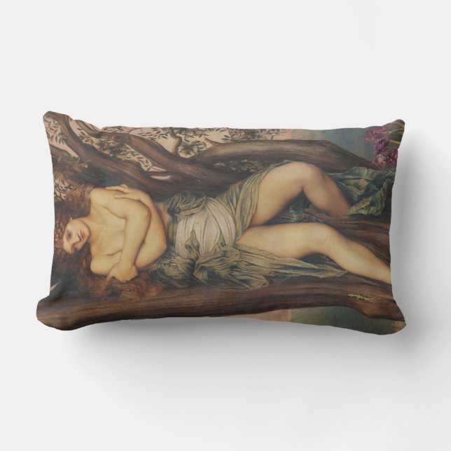 Torrnadan (Trädnymfen) (av Evelyn De Morgan) Lumbarkudde (Framsida)