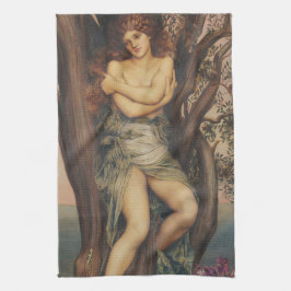 Torronden (Trädnymf) (av Evelyn De Morgan) Kökshandduk