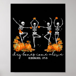 Torrra Ben Kommer Till Liv Halloween Skelett Dansa Poster
