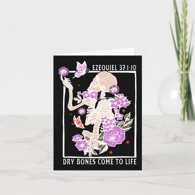 Torrra Ben Kommer Till Liv Kristna Bibelvers Ezech Kort (Framsida)