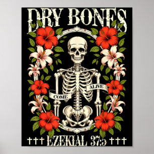 Torrra Ben Kommer Till Liv Rolig Skelett Blommig K Poster