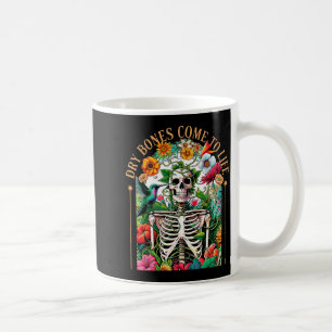 Torrra Ben Kommer Till Livet Roligt Skelett Blommi Kaffemugg