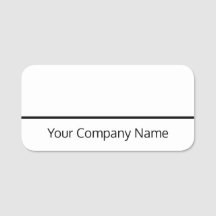 Torrradering av Namn bricka för anställda eller vo