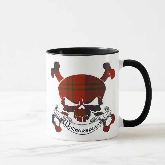 Torrsked Tartan Skull Mugg (Höger)