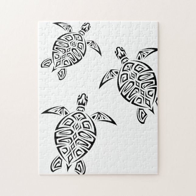 Torrtles Tribal Tatoo Animal Pussel (Vertikal)