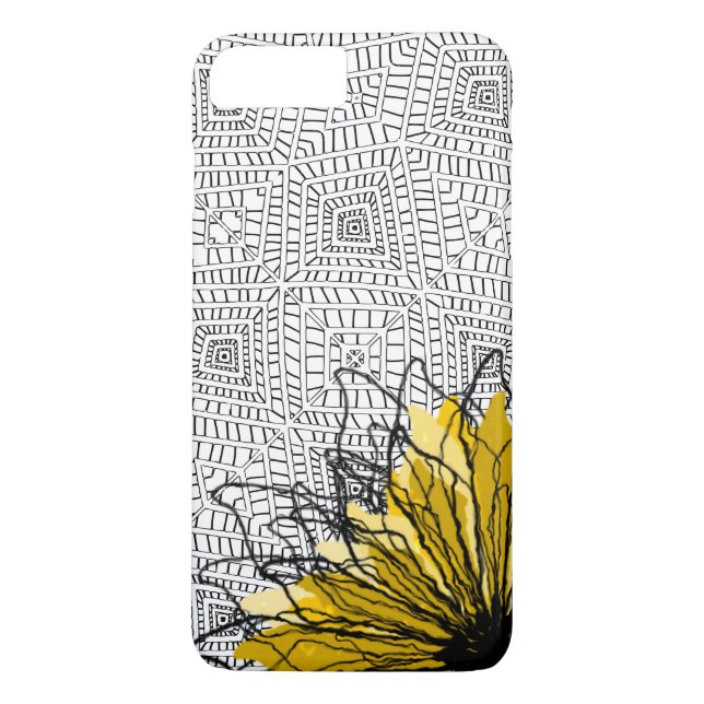Torrtorn och gult Case-Mate iPhone skal (Baksida)