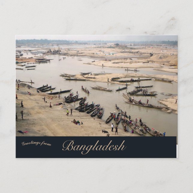 Torry Season Goyain River i Jaflong Bangladesh Vykort (Framsida)