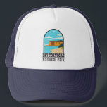 Torry Tortugas nationalpark Florida Fort Vintage Keps<br><div class="desc">Konstruktion av torr torvvektorvektor. Parken består av sju öar,  plus skyddade korallrev. Garden Nyckel är hem för stränderna och 1800-talets Fort Jefferson.</div>
