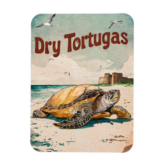 Torry Tortugas nationalpark, Florida Magnet (Vertikal)