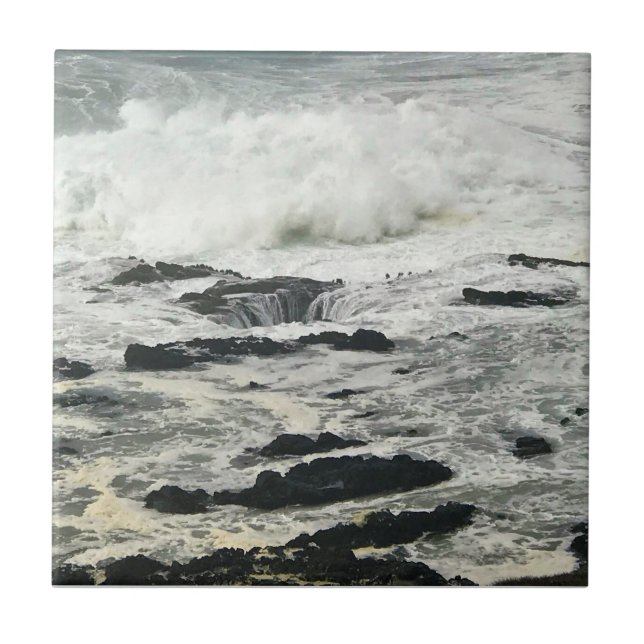 Tors brunn, Cape Perpetua, Oregon-kusten Kakelplatta (Framsidan)