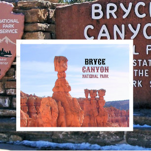 Tors hammare Hoodoo Bryce Canyon National Park Vykort