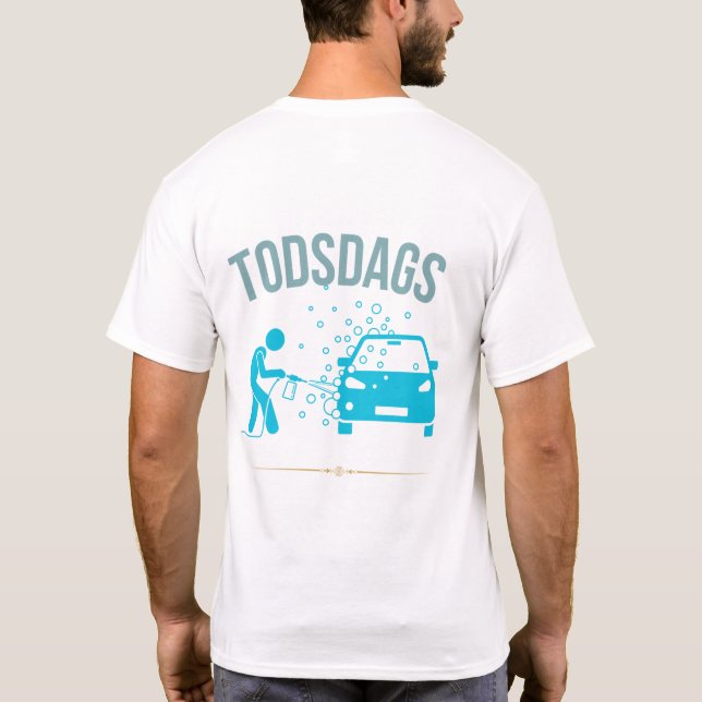 Torsaska Bil Tvätt & Rekond T Shirt (Baksida)