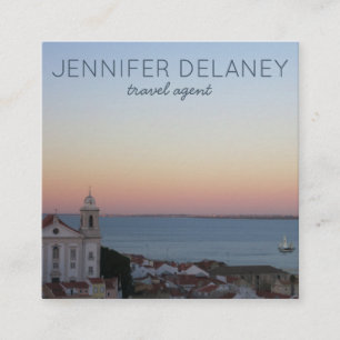 Torsdag i Portugal Fyrkantigt Visitkort