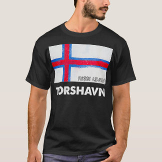 Torshavn Faroe Islands Flag   Torshavn  T Shirt