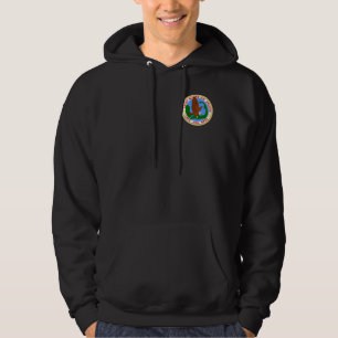 Torsk för kustbevakningflygfältudd sweatshirt med luva
