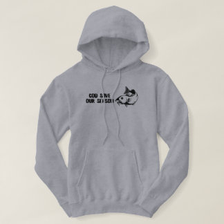Torsk Rädda Vår Säsong Roligt Fiske Hoodie