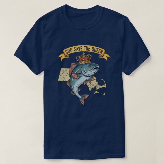 Torsk Spara drottningen T Shirt (Design framsida)