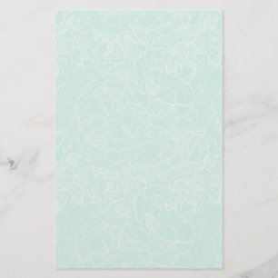 Torskhet Peony Mönster Brevpapper