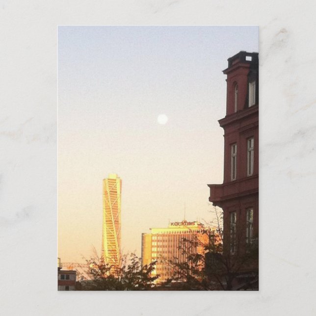 Torso av Malmo från norra Harbour Vykort (Framsida)