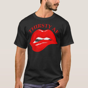 törst läppdesign t shirt