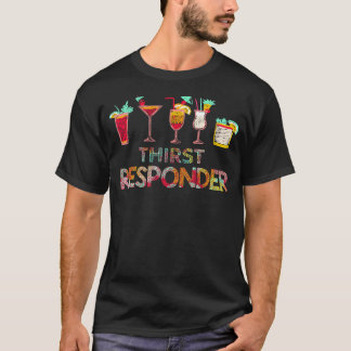 Törst Responder Funny Bartender Mixologi T Shirt