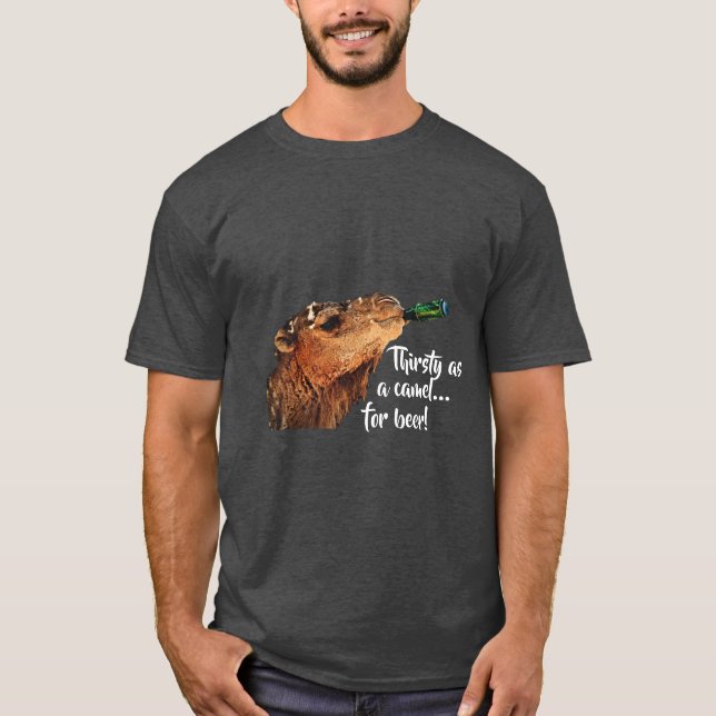 Törstig kamel t shirt (Framsida)