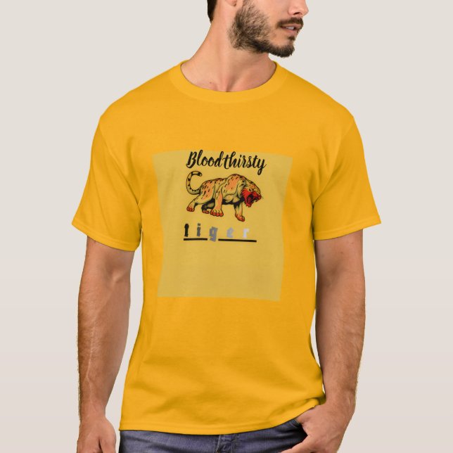 törstig tiger t shirt (Framsida)