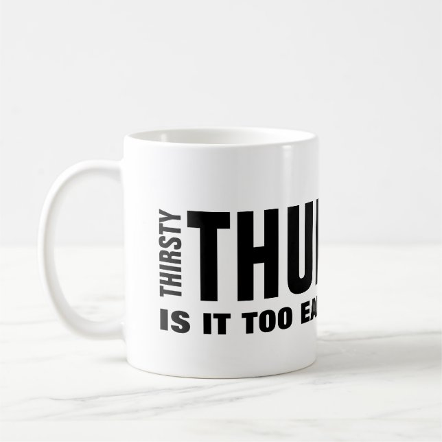 Törstig Torsdag Rolig Mugg (Vänster)