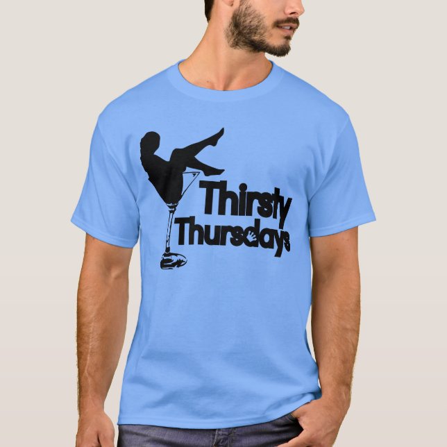 Törstiga nya trådskjortor för torsdag | t shirt (Framsida)