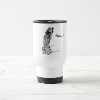 Törstigt? Travel mug med spårhunddesign Resemugg