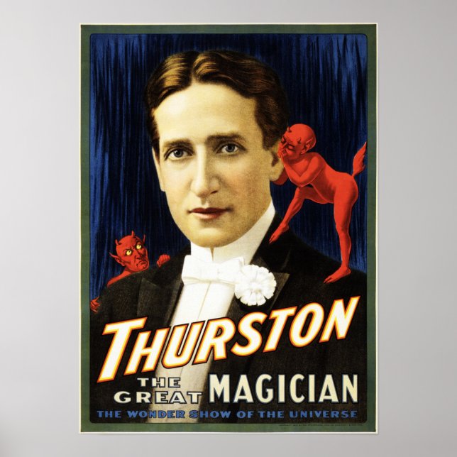 TORSTON Underbar Magician Retro American Theater Poster (Framsidan)