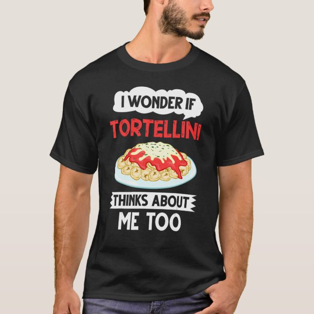 Tortellini Soppa Cheese Salad Chicken Pasta Pesto  T Shirt (Framsida)