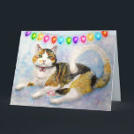 TORTIE CALICO CAT CHRISTMAS CARDS KORT<br><div class="desc">CALICO TORTIE CAT CHRISTMAS CARD</div>