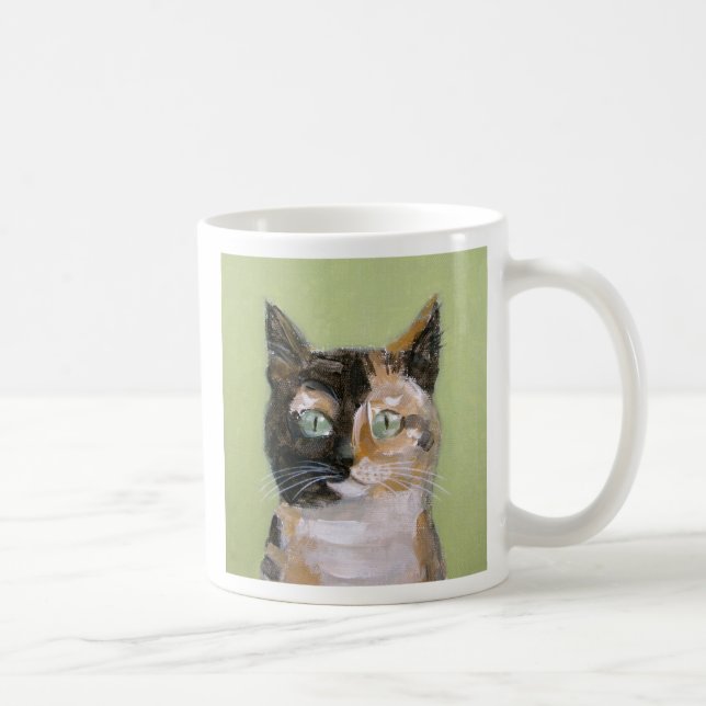 Tortie katt kaffemugg (Höger)