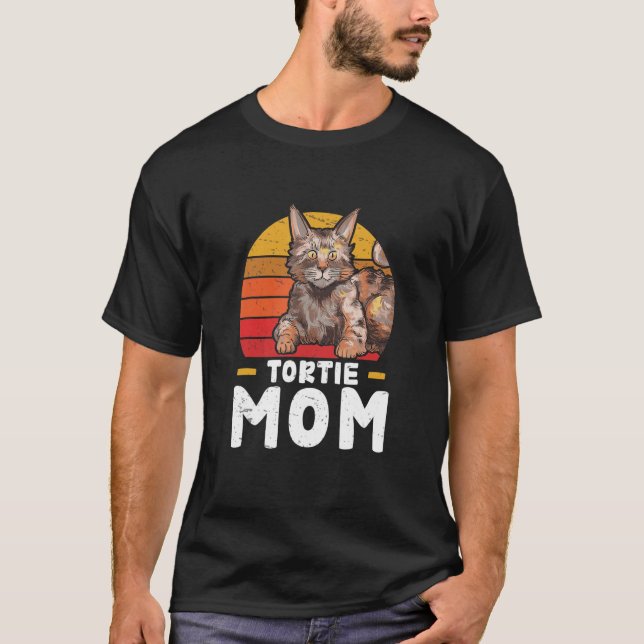 Tortie Mamma Fantastisk Tortoiseshell Cat for a To T Shirt (Framsida)