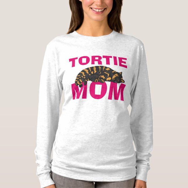 TORTIE Tortoiseshell CAT MAMMA T-Shirts (Framsida)