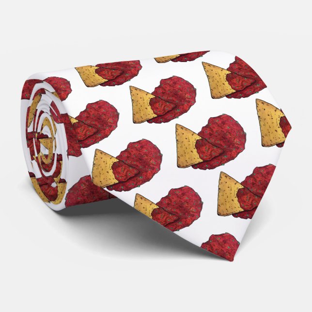 Tortilla Chip och Dip Tomato Salsa Mexiko Food Slips (Rullad)