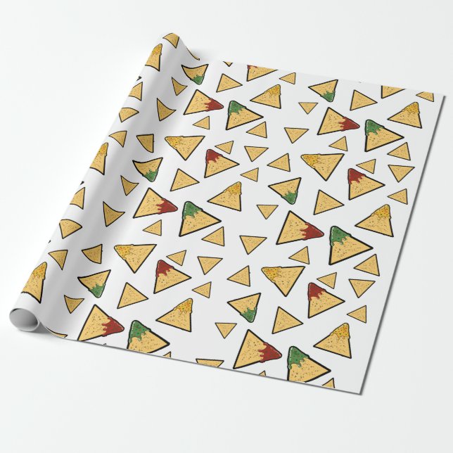 Tortilla Chip Wrapping Papper Presentpapper (Utrullad)