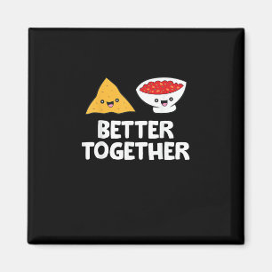 Tortilla Chips Och Salsa Bättre Tillsammans Söt Ma Magnet