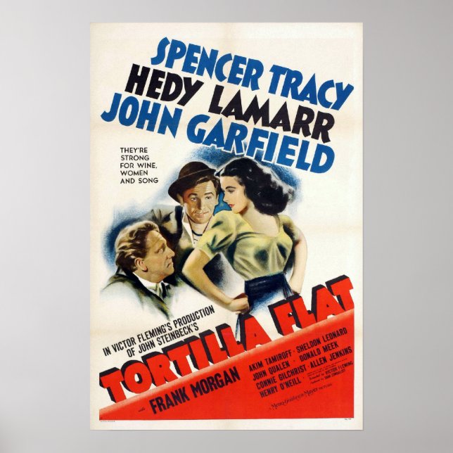 Tortilla Flat Movie Poster (Framsidan)