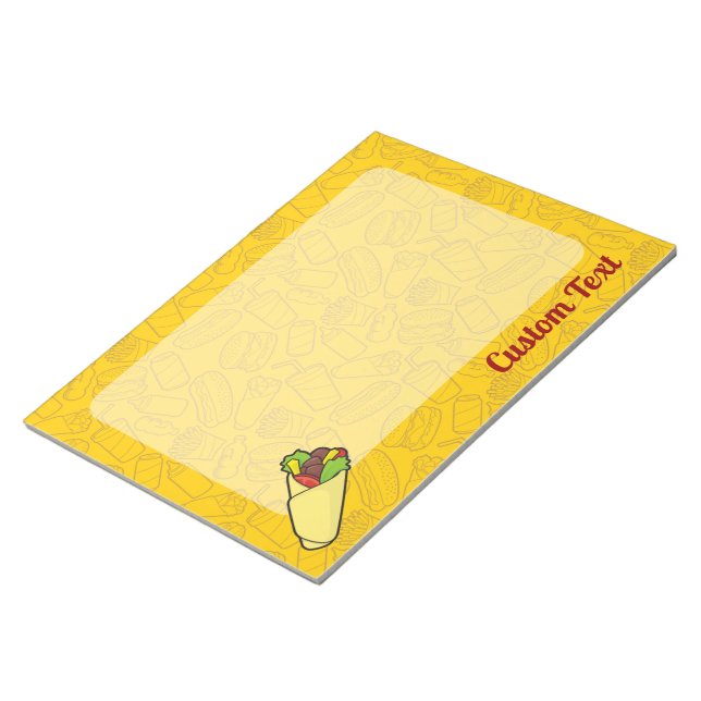 Tortilla Sandwich Wrap, Anteckningsblock (Vinklad)