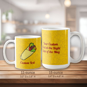 Tortilla Sandwich Wrap Coffee Mugg
