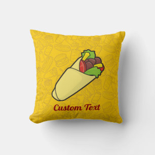 Tortilla Sandwich Wrap Dekorativ kudde