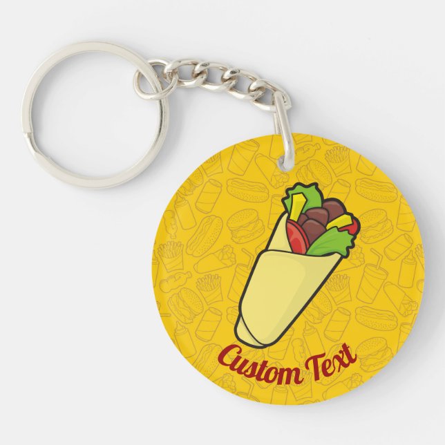 Tortilla Sandwich Wrap Keychain (Framsidan)
