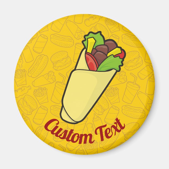Tortilla Sandwich Wrap Magnet (Framsidan)