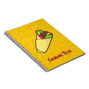 Tortilla Sandwich Wrap Notebook Anteckningsbok