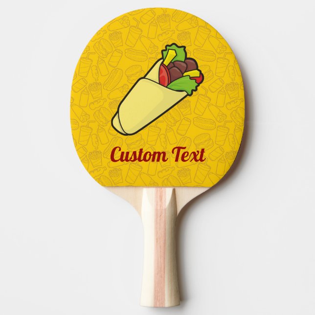 Tortilla Sandwich Wrap Ping-Pong Paddle Pingisracket (Framsidan)
