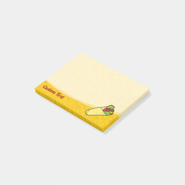 Tortilla Sandwich Wrap Post-it Block (Vinklad)
