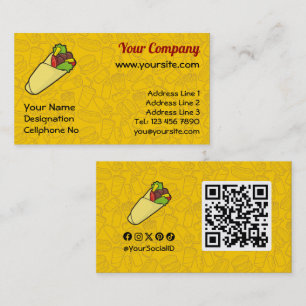 Tortilla Sandwich Wrap Visitkort